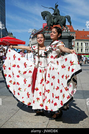 International Folklore Festival 2017,Argentina,Piedritas,Ballet 'Malambo Argentino',Zagreb,Croatia,Europe,28 Stock Photo