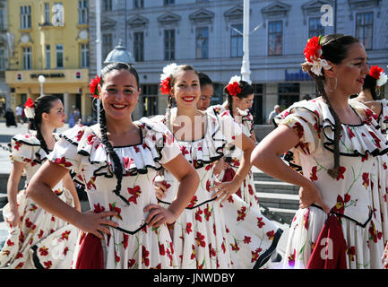 International Folklore Festival 2017,Argentina,Piedritas,Ballet 'Malambo Argentino',Zagreb,Croatia,Europe,30 Stock Photo