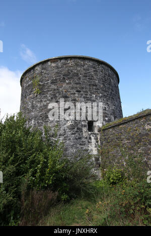 Martello Tower on Garnish Island, County Cork, Ireland. Stock Photo