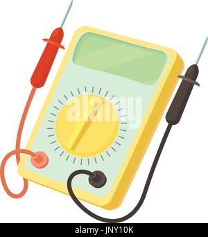 Multimeter icon, cartoon style Stock Vector