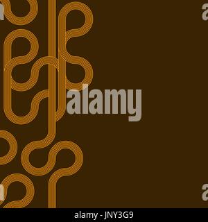 abstract vector background with stripes pattern - brown Stock Vector
