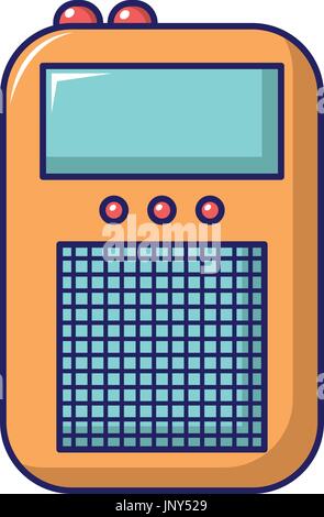 Portable radio icon, cartoon style Stock Vector Art & Illustration