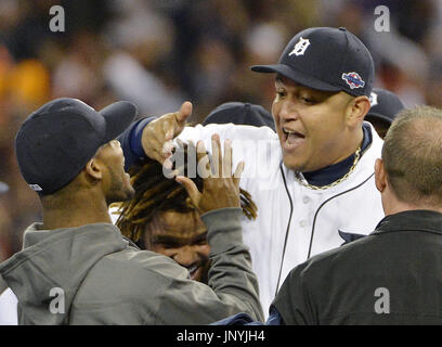 Detroit Tigers Prince Fielder in a game against the Minnesota Twins on  Thursday, July 4, 2012, in Detroit MI. at Comerica Park.(AP Photo/Tom  DiPace Stock Photo - Alamy