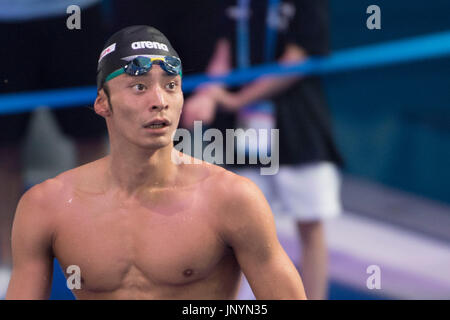 Budapest, Hungary. 27th July, 2017. Ryosuke Irie (JPN) Swimming : 17th FINA World Championships 2017 Budapest Men's 200m Backstroke Final at Duna Arena in Budapest, Hungary . Credit: Enrico Calderoni/AFLO SPORT/Alamy Live News Stock Photo