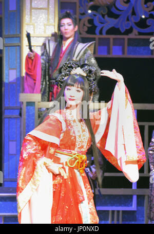 The Japanese all-woman Takarazuka Revue theater troupe rehearses