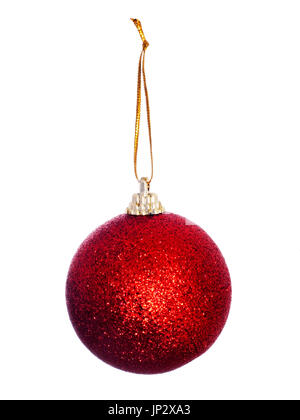 Red bauble. Traditional decoration. Stock Photo