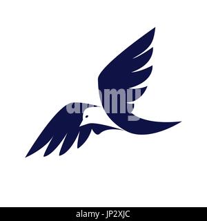 Bird business logo. Abstract bird company or brand business logotype. Vector element. Stock Vector