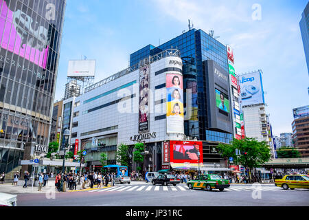 TOKYO, JAPAN - MAY 14: Shibuya cityscape, the famous fashion