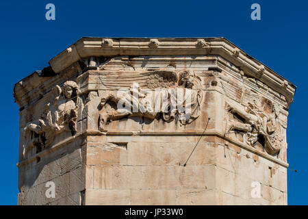 Tower of the Winds, Roman Agora, Athens, Attica, Greece Stock Photo