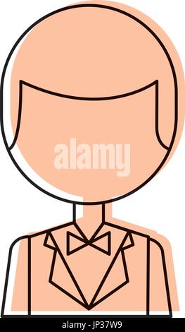 elegant man with bowntie Stock Vector