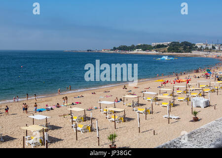 Oeiras Portugal. 26 June 2017. Santo Amaro beach in Oeiras.  Oeiras, Portugal. photography by Ricardo Rocha. Stock Photo