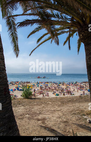 Oeiras Portugal. 26 June 2017. Torre beach in Oeiras.  Oeiras, Portugal. photography by Ricardo Rocha. Stock Photo