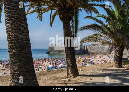 Oeiras Portugal. 26 June 2017. Torre beach in Oeiras.  Oeiras, Portugal. photography by Ricardo Rocha. Stock Photo