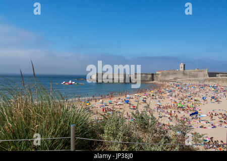 Oeiras Portugal. 26 June 2017. Torre beach in Oeiras.  Oeiras, Portugal. photography by Ricardo Rocha. Stock Photo