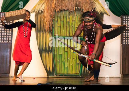 Cultural show at Nayong Pilipino, Angeles City, Pampanga, Philippines Stock Photo