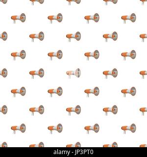 Megaphone pattern seamless Stock Vector