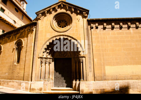 Abbey of San Pedro El Viejo - Huesca - Spain Stock Photo