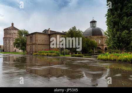 Echmiadzin Cathedral, Vatican of the Armenian Apostolic Church, Yerevan, Armavir Province, Armenia, Caucasus, Asia, Unesco World Heritage Site Stock Photo