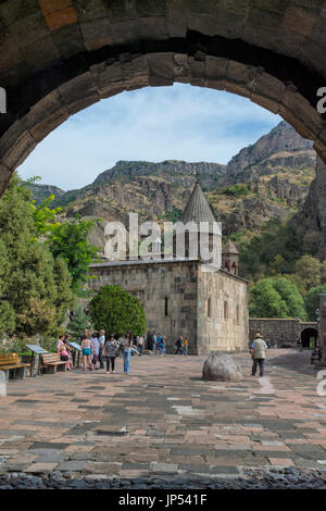 4th century Geghard Monastery, Kotayk Province, Yerevan, Armenia, Caucasus, Asia, Unesco World Heritage Site Stock Photo