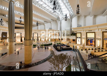 Taipei, Taiwan - April 6, 2017: Shopping Mall in the Taipei 101 in Taipei Taiwan. Stock Photo