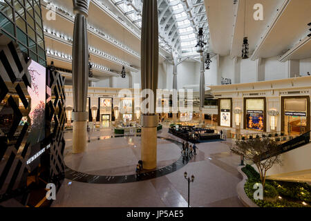 Taipei, Taiwan - April 6, 2017: Shopping Mall in the Taipei 101 in Taipei Taiwan. Stock Photo