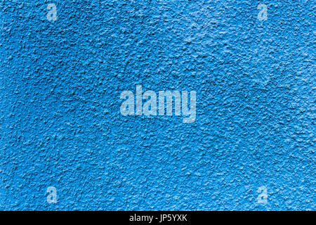 Abstract deep blue wall plastered texture. Rustic background. Stock Photo