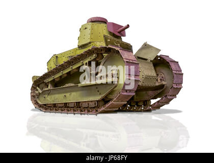 M-1917 Tank cutout on a white background Stock Photo