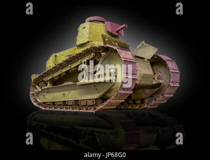 M-1917 Tank cutout on a black background Stock Photo