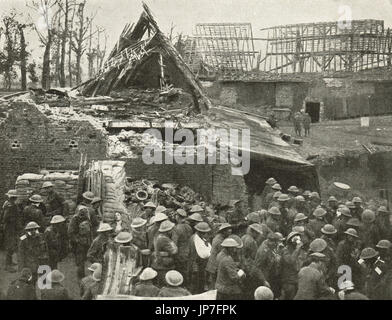 Dressing station near Broodseinde, 1917 Stock Photo