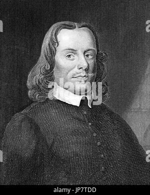 John Bunyan (1628-1688), Engraving, 1874. Stock Photo