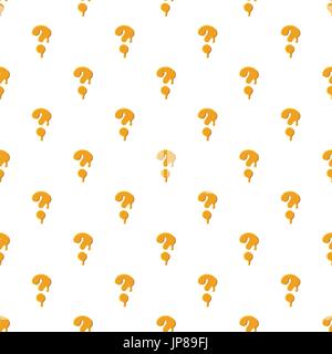 Question mark from honey pattern Stock Vector