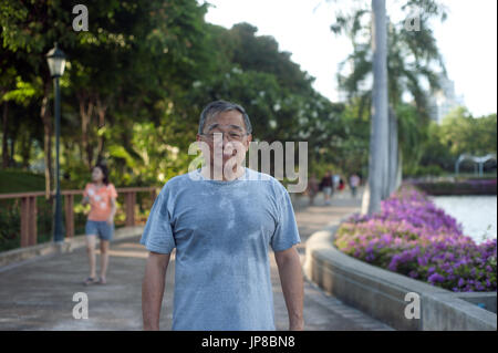 Bangkok, Thailand - Portrait of a runner Stock Photo