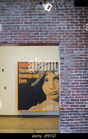 Johnstown, Pennsylvania - The Heritage Discovery Center features a permanent exhibit, 'America: Through Immigrant Eyes.' The exhibit tells the story o Stock Photo