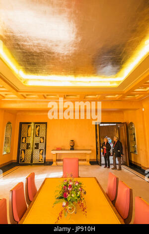 England, London, Greenwich, Eltham Palace, The Dining Room Stock Photo