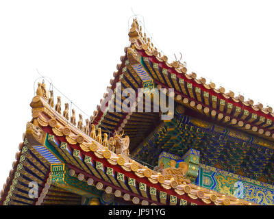 Roof Detail, The Forbidden City, Beijing, China Stock Photo