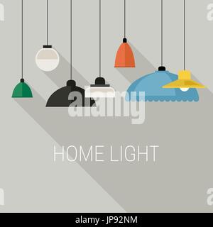 Home lighting banner Stock Vector