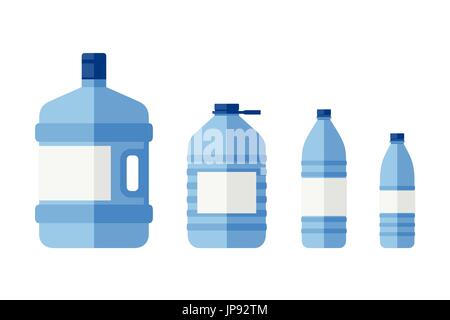Bottles for water Stock Vector