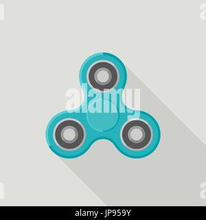 Spinner flat icon. Stock Vector