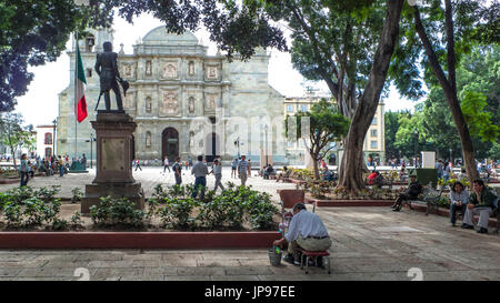 El Zocalo, Oaxaca, Mexico Stock Photo