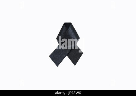 Mourn ribbon at white Sleeve Stock Photo - Alamy