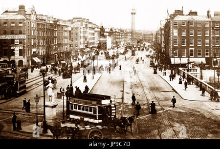 Sackville Street, Dublin, Victorian period Stock Photo