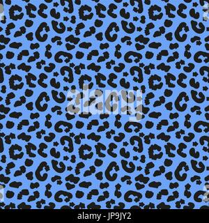 Leopard skin seamless pattern. African animals concept endless background, repeating texture. Vector illustration. Stock Vector