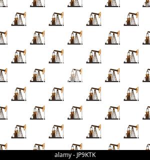 Oil rig pattern Stock Vector