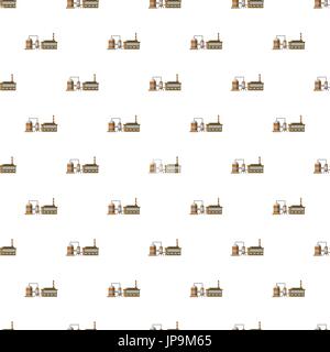 Plant with tanks for storage of liquid pattern Stock Vector