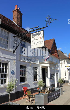 Bel And The Dragon At The George, High Street, Odiham, Hart District 