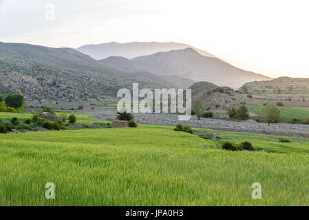 Mountain view around Badab-e Surt, Iran Stock Photo