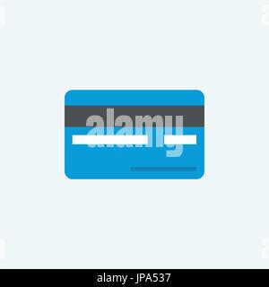 Credit Card Back Icon. Stock Vector