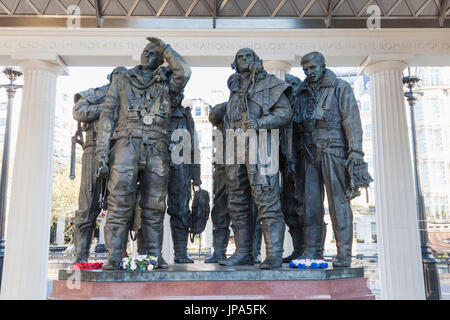 England, London, Green Park, The Royal Air Force WWII Bomber Command Memorial Stock Photo