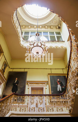 England, London, Westminster, Hyde Park Corner, Apsley House, Stairwell Stock Photo