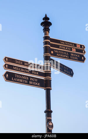 England, London, Westminster, Signpost Stock Photo